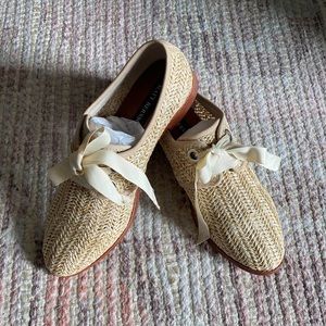 Matt Bernson DITA Honey Raffia shoes Size 6.5